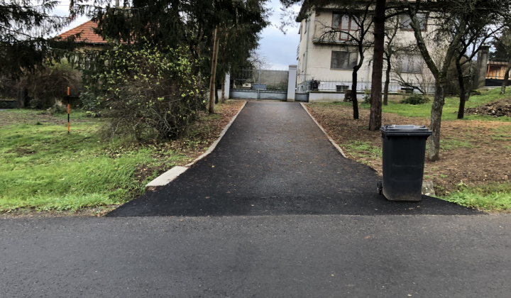  Rekonštrukcia miestnych komunikácií Veľké Zlievce